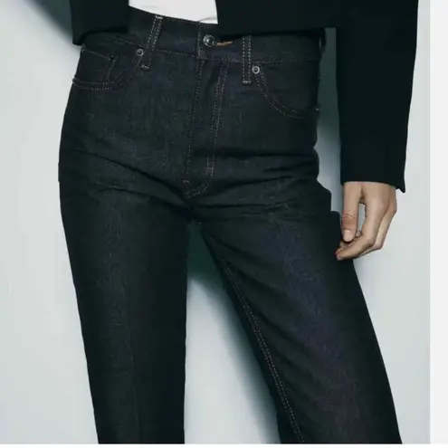 ZARA NWT  The HIGH RISE BOOTCUT  JEANS Exposed Seam