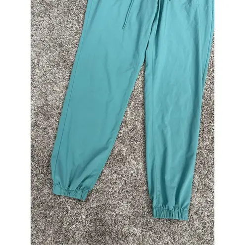 Aritzia TNA Speed Jogger Athletic Drawstring Tapered Leg Pull on Teal Blue Sz M Size M