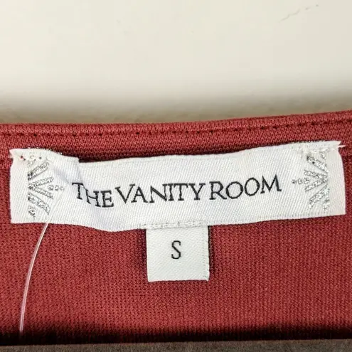 The Vanity Room NWT Womens Ruched Bodycon Dress Size S Short Sleeve Work Casual