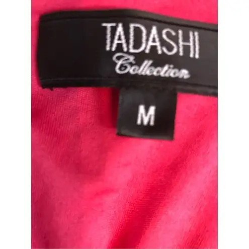 Tadashi Shoji Tadashi Collection Berry Raspberry Flutter Bandage Sweetheart Neck Size M