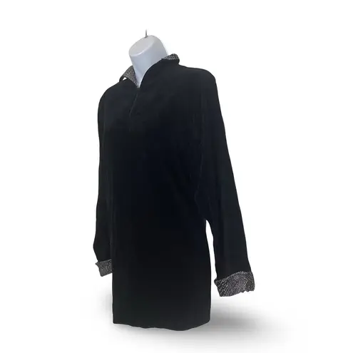 Classic Elements Velvet Quarter Zip Pullover