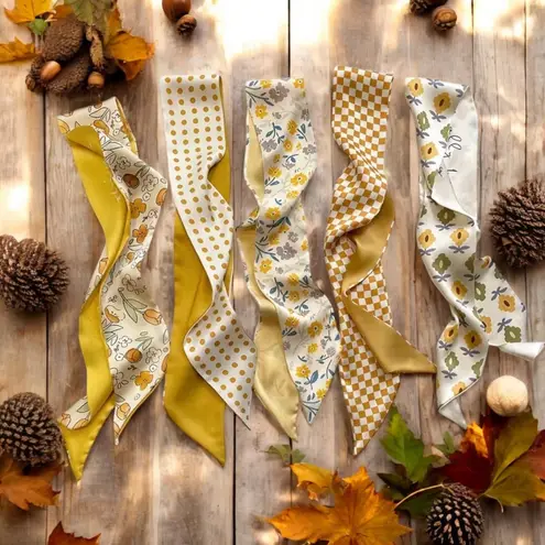 5 Piece Satin Vibrant Style Twillies Tan