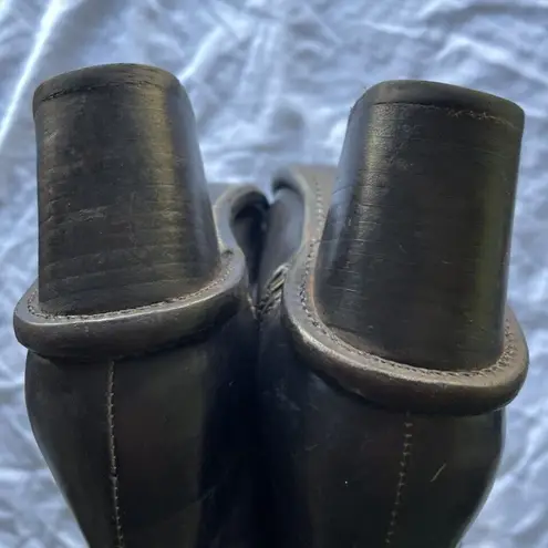 Bed Stu Cobbler Yurisa Booties Boots Women's Sz 6.5 Leather Ankle Black Rustic