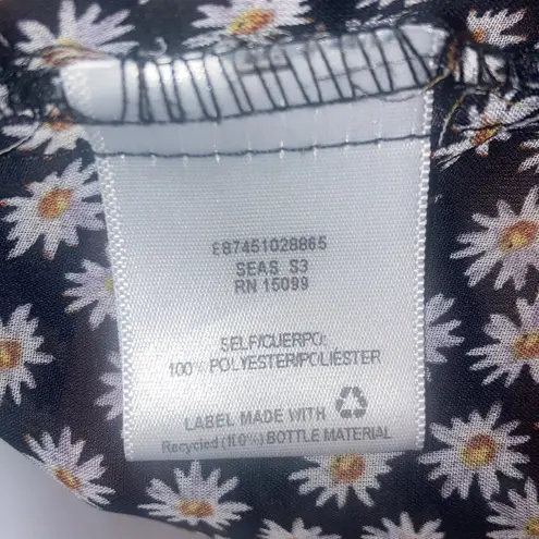 Metaphor Daisy Flower Sheer Tank Top Blouse Size Large