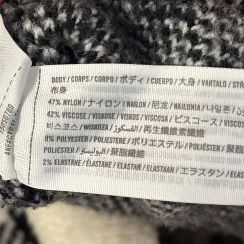 Abercrombie & Fitch  Checkered Sweater Size Medium Black White Oversized - Image 7