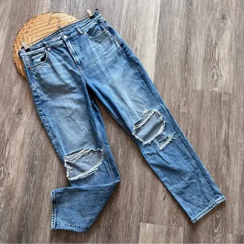 American Eagle  mom jean distressed