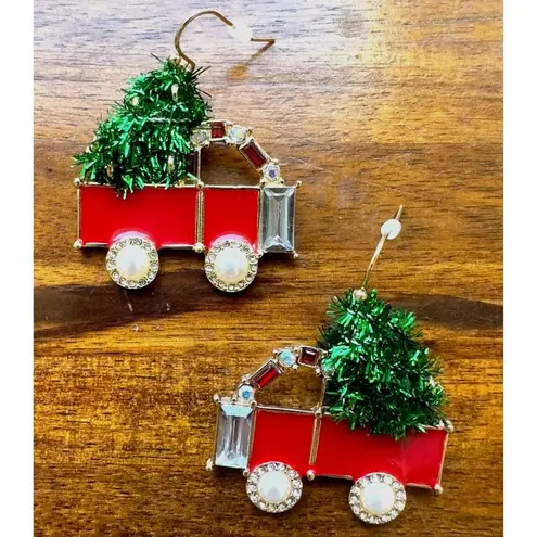 Handmade Trip to Christmas Tree Farm Earrings Jewelry Home for Holidays…