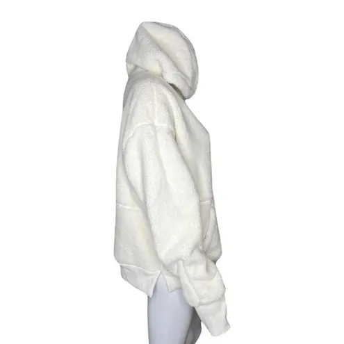 All In Motion  Shirt Women Large White Fleece Sweatshirt Basic Neutral Minimalist