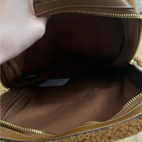 Stoney Clover Lane New  brown sherpa mini backpack