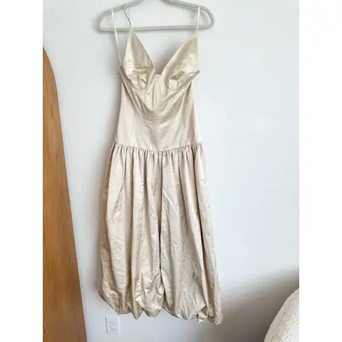 LPA Revolve Kaia Bubble Hem Midi Dress