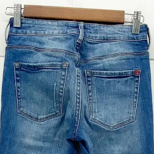 Bullhead Denim Co Womens 1 High Rise Skinniest Distressed Jeans Medium Blue Size undefined