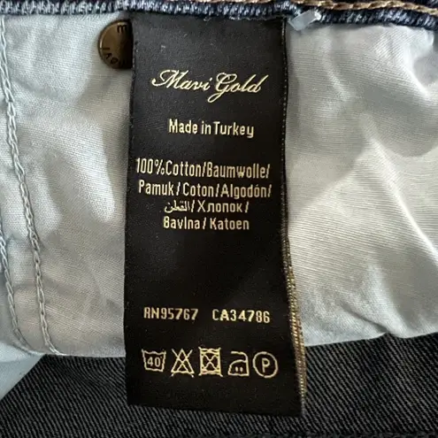 Mavi Jeans Womens 8 30” Blue Laura High Rise Pleated Ankle Jeans Denim Casual