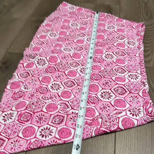 IBKUL 15” Terra Print Swing Golf Skirt Skort Pink Size Large