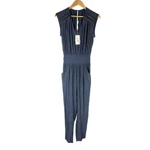 Ramy Brook Bristol Navy Casual Jumpsuit Size Small