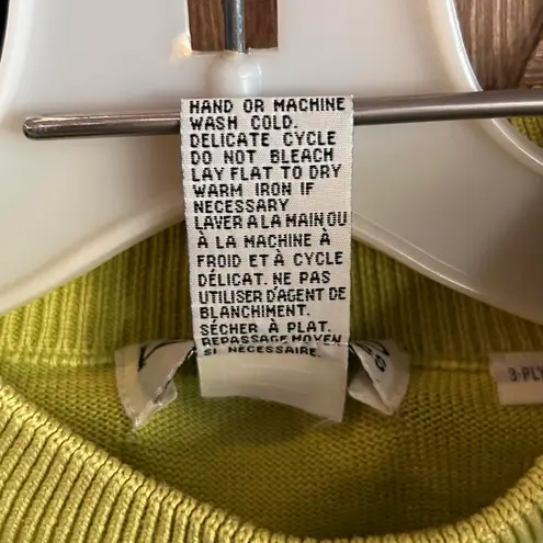 Kevo Womens 100% Silk Long Sleeve Green Sweater PS Office Career Size undefined