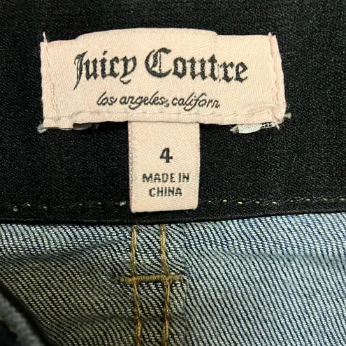 Juicy Couture  Womens Medium Wash Distressed Skinny Jeans Size 4