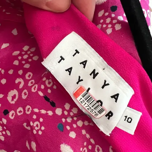 Tanya Taylor Luciana Tie Dye Ruffled Pink Midi Dress Sz 10