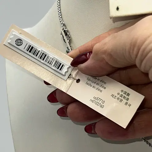 Kate Spade New York Earn Your Stripes Zebra Pendant Necklace Black Multi Silver