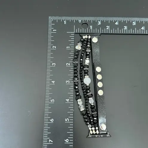 Apple Black Silver Beaded Watch Band Compatible  Watch 40/41mm