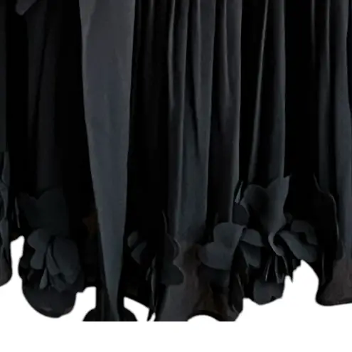 Alex Marie NWT Midnight Fantasy Pleated Sleeveless 3D Flower Hem Dress. …