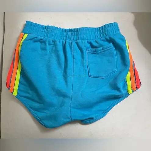 Aviator Nation  5 Stripe Jogger Shorts Blue Size M