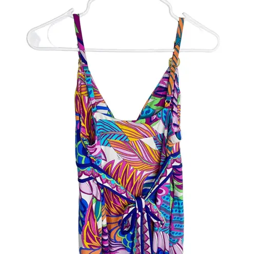 Trina Turk  Paradise Plume Maxi Dress Swim Cover-up Size XS Color MULTI h