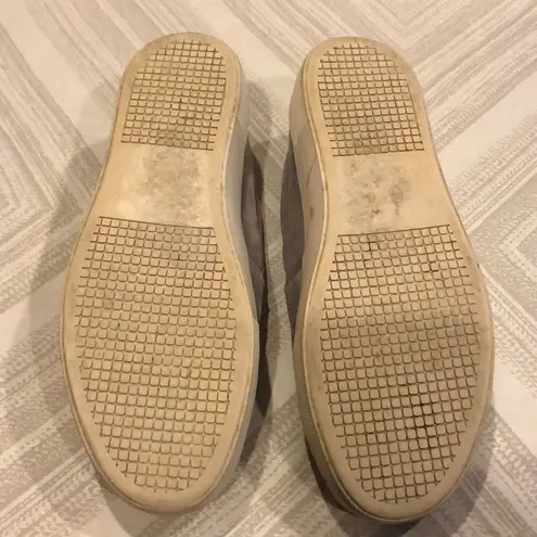 Steve Madden  Suede Sand Colored Slip On Sneakers