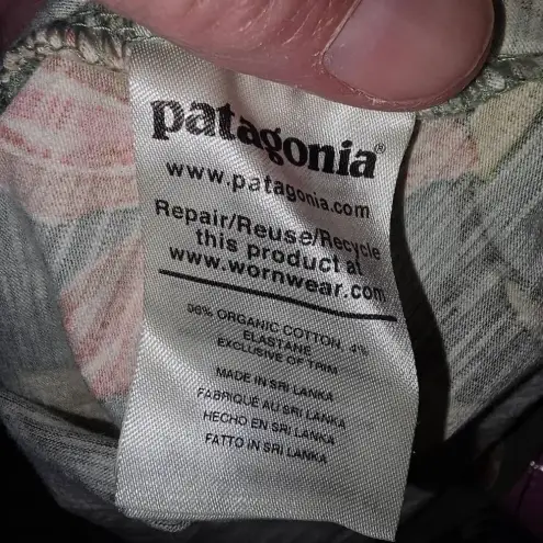 Patagonia  Womens Green Floral Porch Song Dress‎ Small