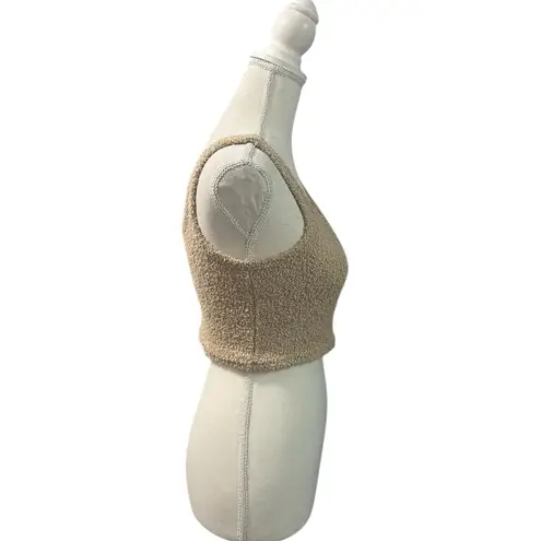 If It Were Me 2 pc. Soft Textured Cardigan Sweater & Crop Top Oatmeal Camel