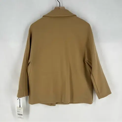WORTH New York Camel Wool Blend Dolman Sleeve Open Front Blazer NWT Size XS Tan