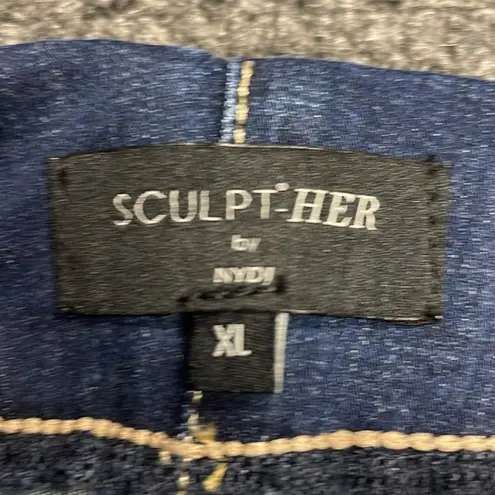 NYDJ Sculpt-Her Pull on jeans dark wash womens size XL Short
