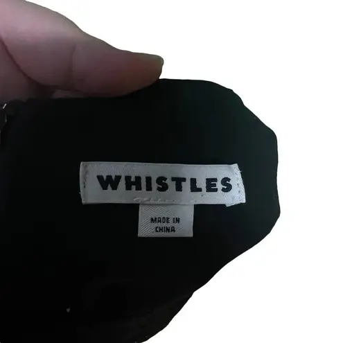 Whistles Black Crochet Bell Sleeve Sheath Black Size US 8