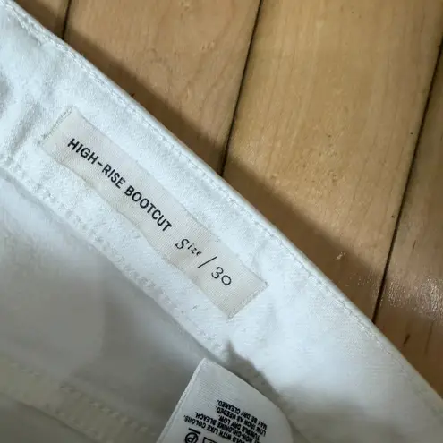 Pilcro ANTHROPOLOGIE High Rise BootCut Denim Jeans Size 31 White