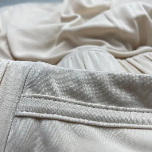 Aday Pants Large Cream Soft Drape Flowy Capsule Travel Comfy Casual Classic