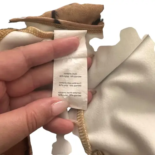 We Wore What Scoopneck Tigerprint Bodysuit Sz Medium