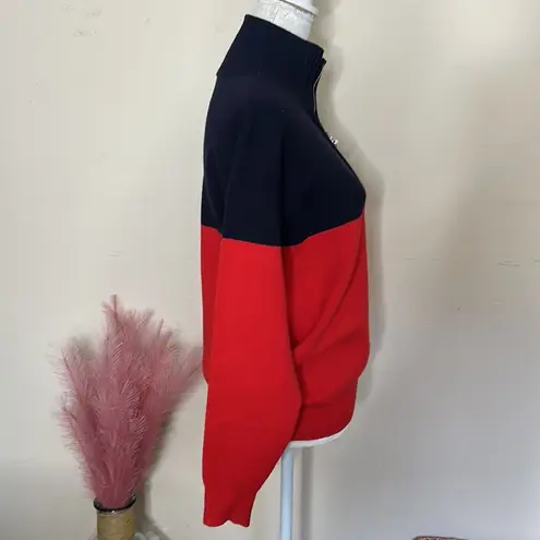 Sandro paris • Vega color block quarter zip sweater