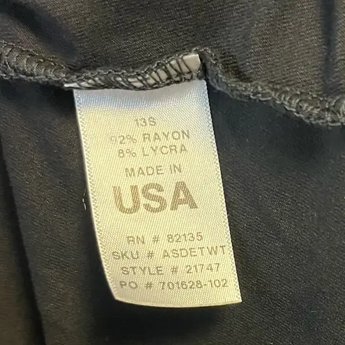 Fresh Produce Dress Black Shift Knit Dress w/ Cut Out Twist Neckline Sz S EUC