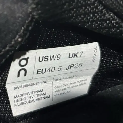 On Running WOMEN'S CLOUDECLIPSE sneaker size 9 Gray