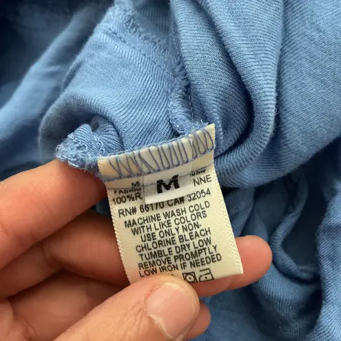 Elevenses Laurina Anthropologie Shirt Blue High-Low Top Sleeveless Size M