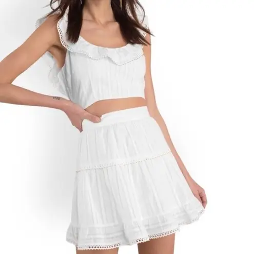 Tobi  Free To Be Sienna Beaded Skater Skirt & Crop Top 2-Piece Set