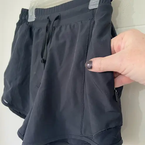 CRZ Yoga  Black Athletic Shorts ~ Brief Lined ~ Zippered Pockets ~ Size XS