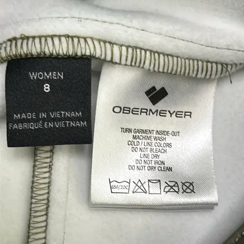 Obermeyer Jinks ITB Softshell Underboot Green Camo Ski Snow Pants Size 8