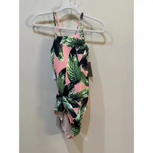 ALBION FIT Albion Hawaiian Print Onepiece Swimsuit Size Large Tropical
