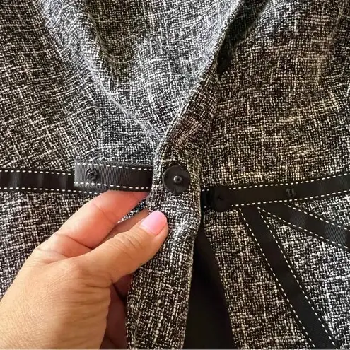 ESCADA Twill Blazer with Bow SIZE 40 wool blend y2k clueless old money Black Size 8