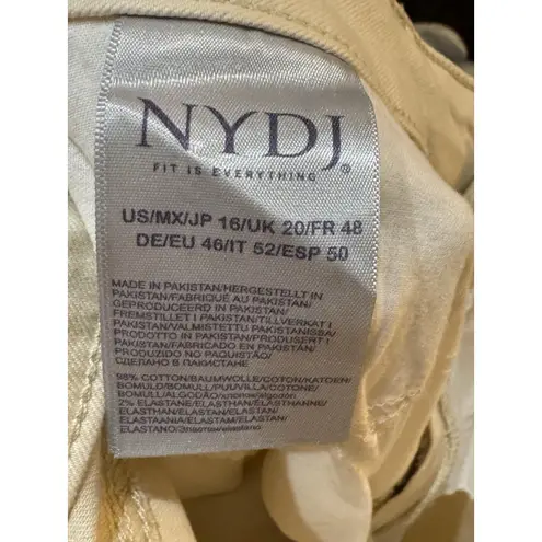 NYDJ High Rise Wide Leg Jeans Size 16 White Creek