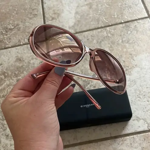 Givenchy Pink Gradient Oval Sunglasses
