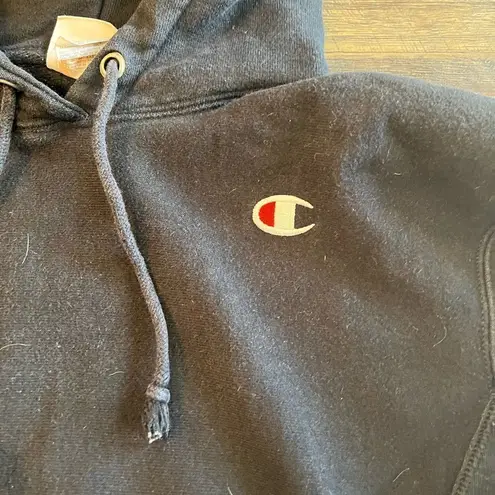 Champion  reverse weave classic black pullover hoodie size small