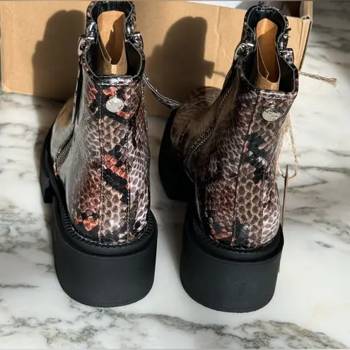Seven7 New in Box Seven 7 Brown Snake Moto Boot Size 7