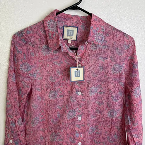 Bell By Alicia Bell Pajama Set Womens XS 2 Piece Long Sleeve Top Shorts SIlk NWT Pink