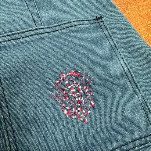 18th Amendment Embroidered Jean Shorts Blue Size 25